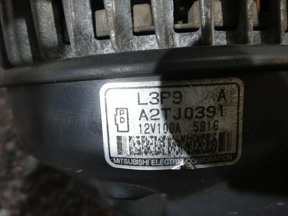 Mazda 5 6 3 Motor 2,0L LF Lichtmaschine LiMa Generator A2TJ0391 in Bruchsal