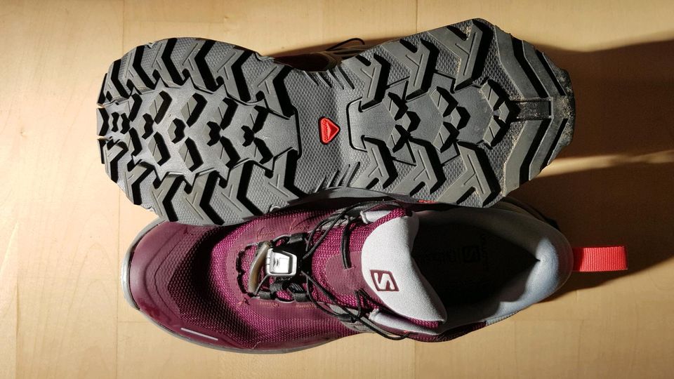 Salomon X Raise GTX W Schuhe Weinrot Größe EUR 38,  US 6.5 in Trebur