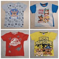 4 T-Shirts Gr. 122, Paw Patrol, Jurassic World Nordrhein-Westfalen - Paderborn Vorschau