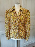 Vintage Bluse gelb mit Blumen, 36 Köln - Bickendorf Vorschau