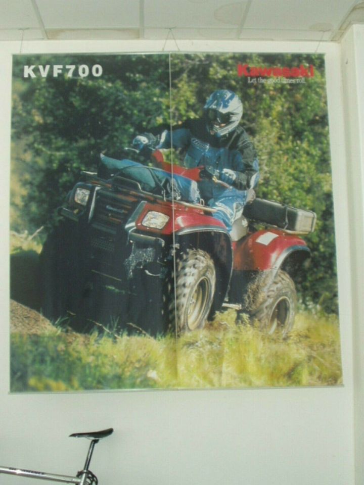 Quad - ATV, Poster, Banner, groß, Deko, Kawasaki in Niedermurach