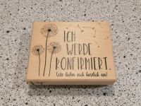 Stempel "Ich werde konfirmiert" Pusteblume Einladung Konfirmation Schleswig-Holstein - Wrist Vorschau