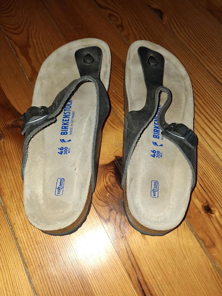 Birkenstock Gizeh habana schmal 46 Softfußbett in Much