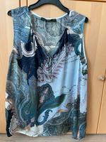Seidenbluse Top Blau Paisley Hallhuber Größe 36 Obervieland - Arsten Vorschau