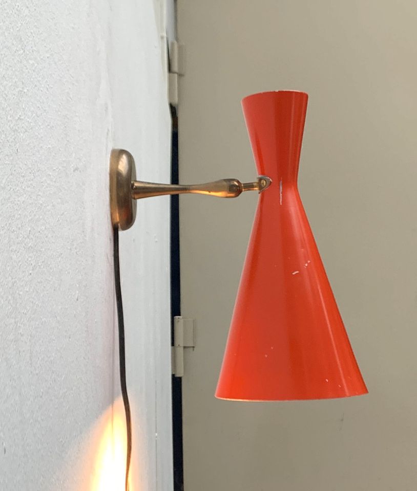 Mid Century Diabolo Wall Lamp Wandleuchte zu Stilnovo 60er 50er in Hamburg