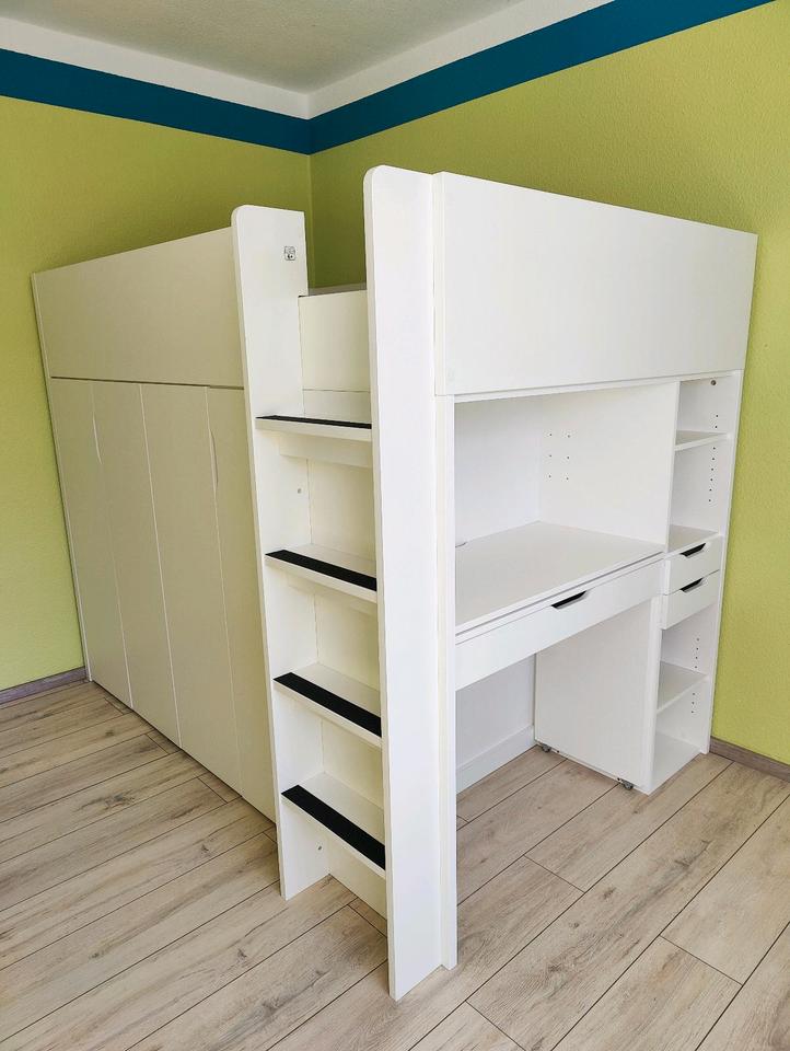 Hochbett 160cm mit Schreibtisch, Schrank, Höhle "Taleah" von roba in Ahrensfelde