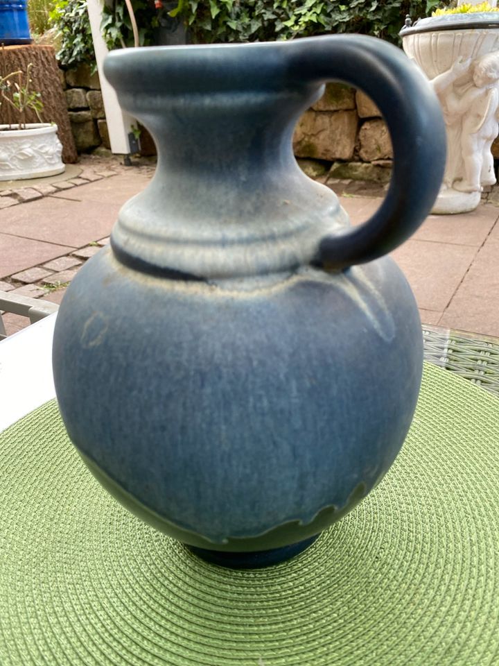 Vase taubenblau mit Henkel in Wedemark