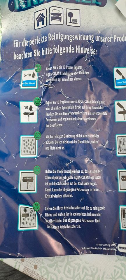 Scheiben Glas Reiniger Kristall Aqua Clean NEU in Rüsselsheim