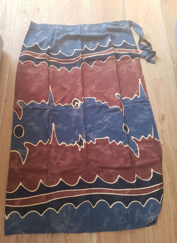 Wickelrock Rock Sarong Gr. 38 aus Bali in braun/grau in Jüterbog