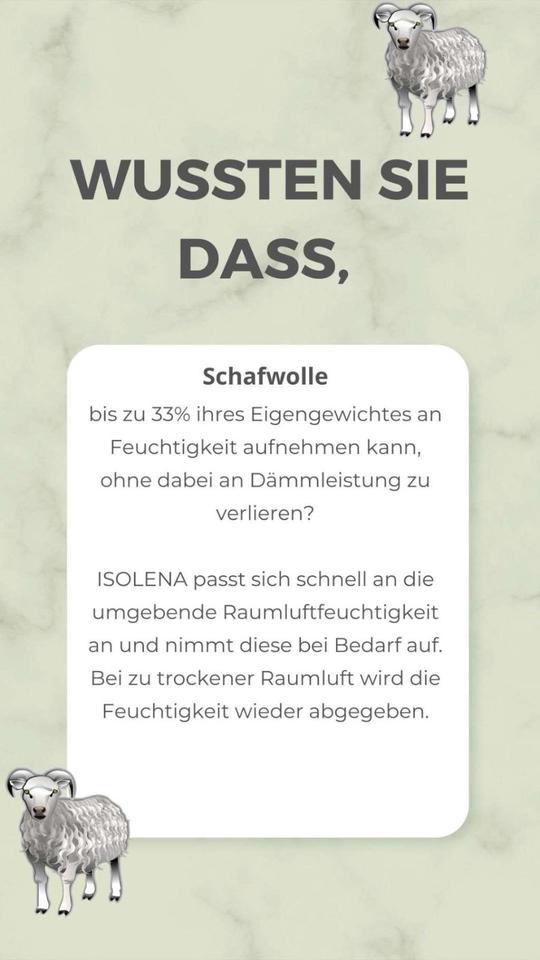 Isolena 100% Schafwolldämmung - für Camper-, Van und Tiny Häuser in Oelsnitz / Vogtland