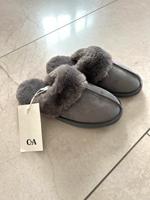 Neu! C&A Hausschuhe Velourslederimitat - 38 - grau - 38 - grau Bayern - Geisenfeld Vorschau