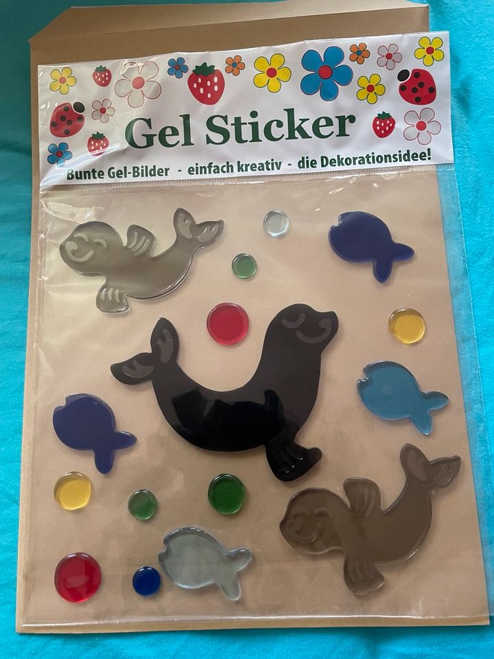 NEU OVP Seehund Seerobbe Gel Sticker in Scharnebeck