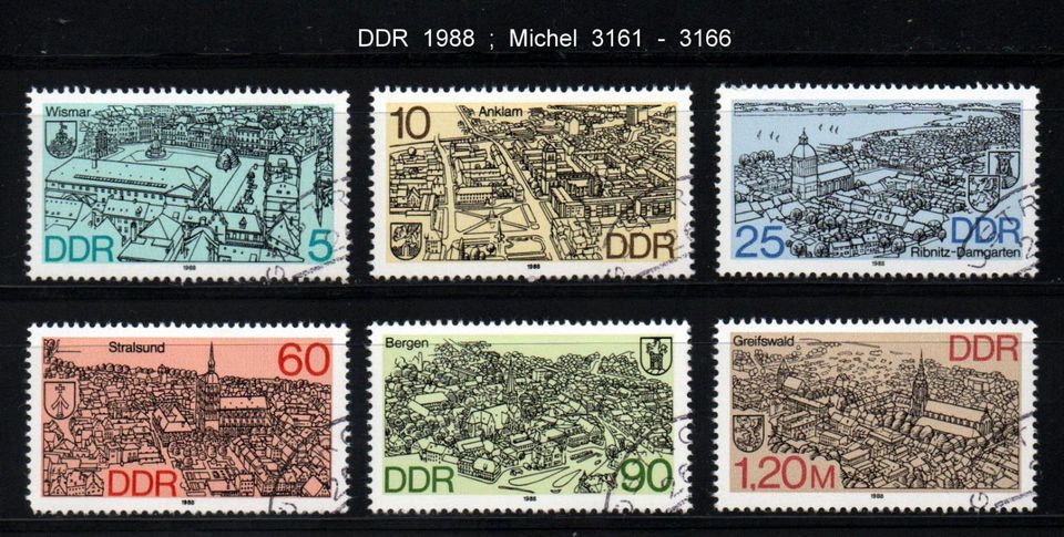 Briefmarken ,DDR nur kpl. Sätze in Kühlungsborn