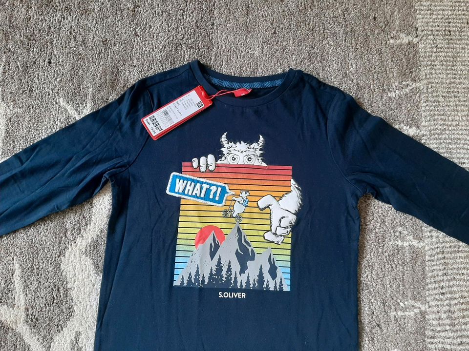 Langarmshirt von s.Oliver, Yeti, Gr. 116, neu in Jüchen