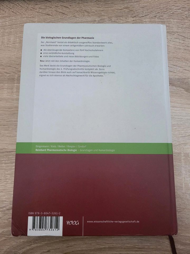 Buch Reinhard Pharmazeutische Biologie, 6. Auflage in Dresden