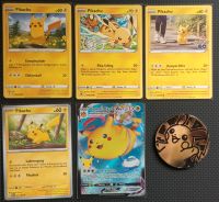 Pikachu Sammelset/5 Pokemon Karten+Coin Nordrhein-Westfalen - Schwelm Vorschau