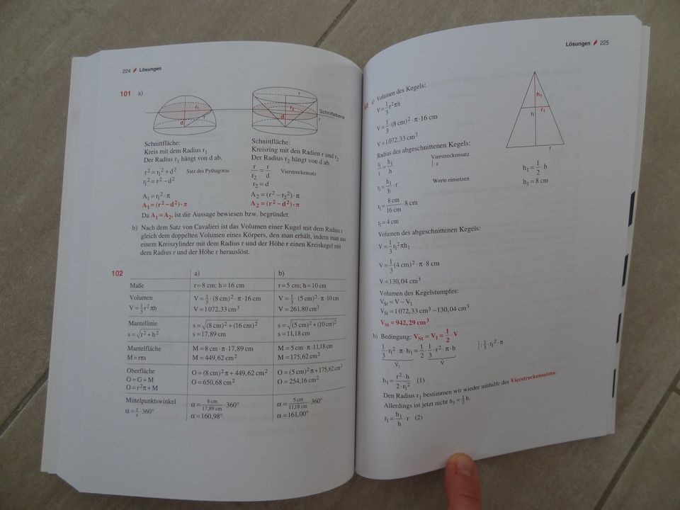 Mathematik 9.-10.Klasse Realschule - Schülerhilfe + Grundwissen in Großheirath