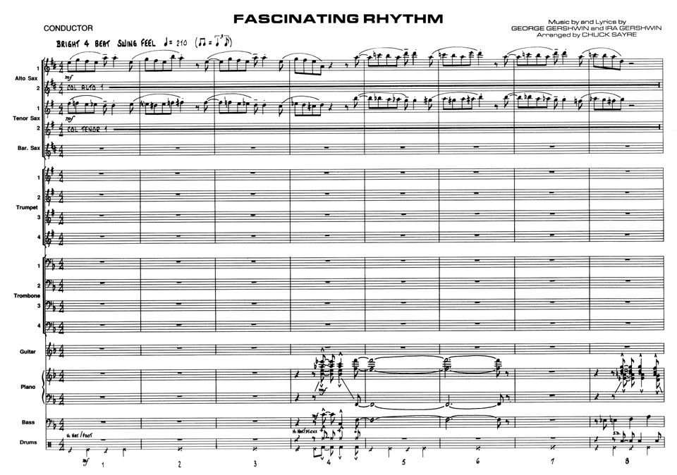 Fascinating Rhythm [Gershwin] arr. Sayre - Bigband Arrangement in Lippstadt