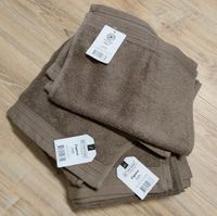 Frottier Set Bio-Baumwolle Badetuch, Handtuch, 2x Gästetuch taupe Rheinland-Pfalz - Prüm Vorschau