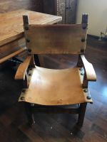 Spanischer Stuhl * Vintage * Mid Century * Sattelleder * Rarität! München - Maxvorstadt Vorschau