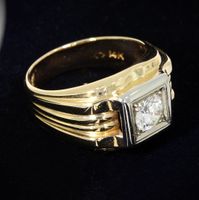 Wert: 4390,- Brillant 0,7ct Goldring 14K 585 bicolor pdddd 29593 Düsseldorf - Friedrichstadt Vorschau