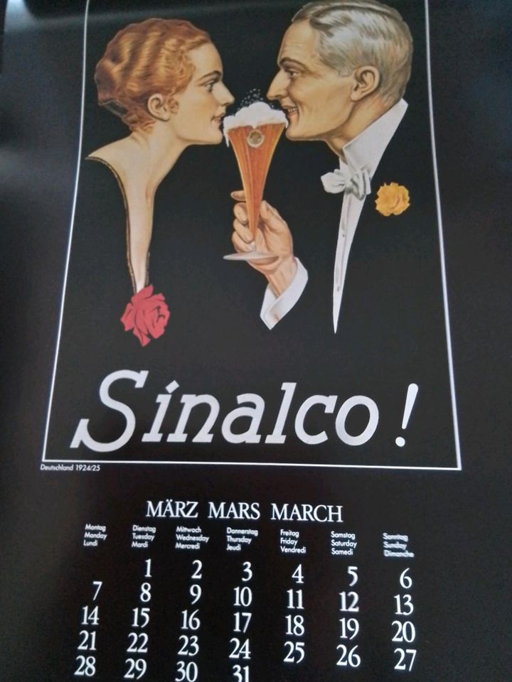 Alter Kalender von Sinalco in Hannover