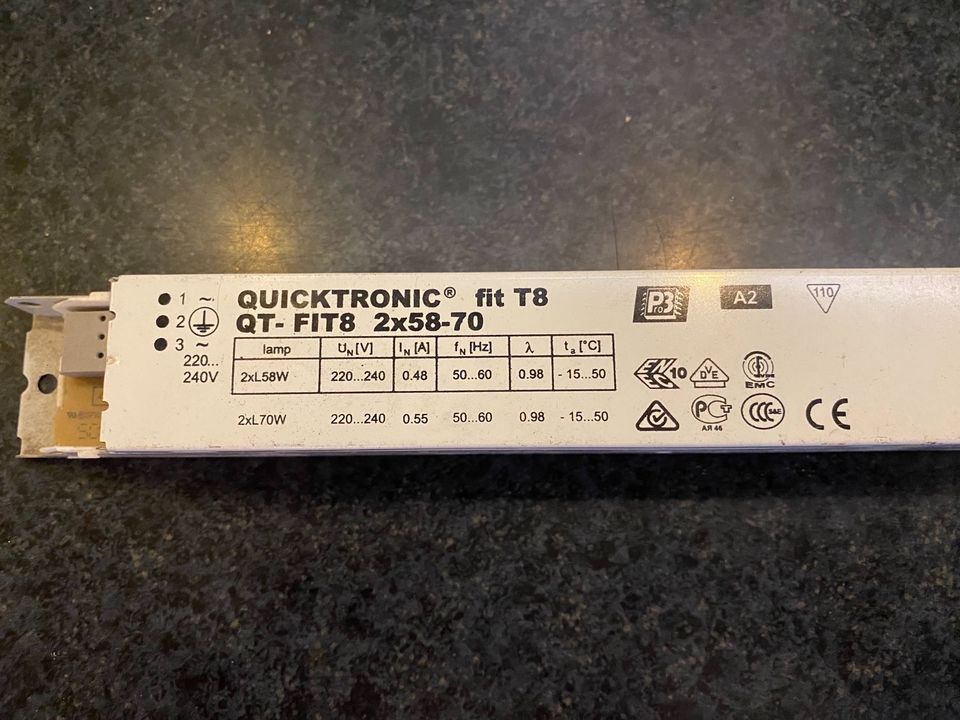 Original OSRAM Quicktronic fit T8 QT-FIT8 2x58-70 Vorschaltgerät in Leichlingen