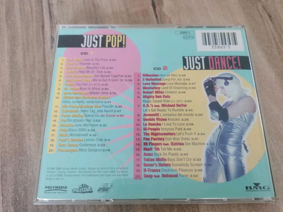 Alte CD Sammlung Just the Best Set von 1995 1996 1998 1999 in Gommern