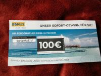 Reise Gutschein von Bonus Reisen 100 Euro Schleswig-Holstein - Ascheberg Vorschau