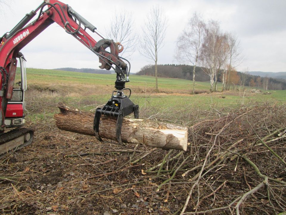 Holzgreifer Forstzange HG 1000 Set Zange + Rotator in Burkhardtsdorf