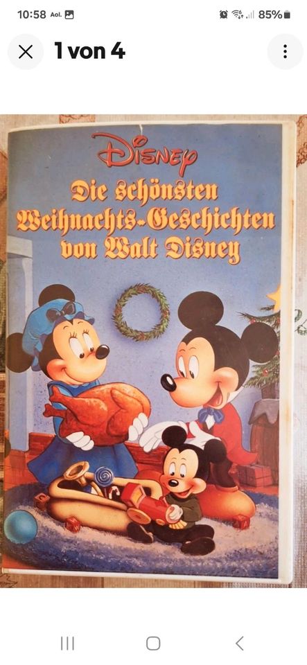 Sammlerstück, Weihnachts Geschichten Hologramm VHS Kassette Video in Anklam