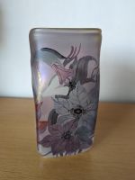 Glas Blumen Vase signiert von Glashütte Eisch Handbemalt Vintage Bayern - Kleinkahl Vorschau