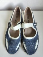 Josef Seibel Comfort Schuh Damen Slipper Wildleder Blau-Weiß 38 Niedersachsen - Oldenburg Vorschau