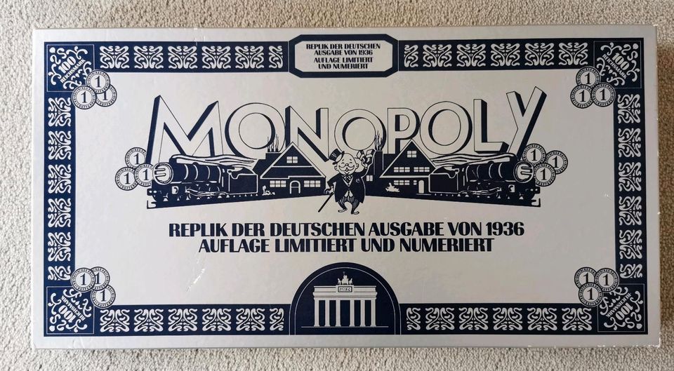 Monopoly Replik der deutschen Ausgabe von 1936 mit Zertifikat in Weiden (Oberpfalz)