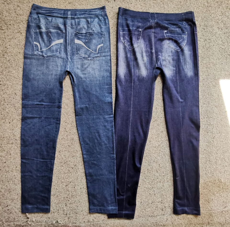 1x Damen Jeggings, Jeans washed look, L in Lappersdorf