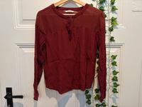 Gr.36(S) dunkel rote Bluse/Only/Damenkleidung/Oberteil/Shirt Niedersachsen - Schladen Vorschau