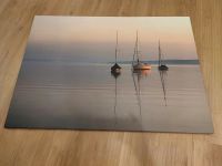 Uwe Stegner Nature Bild Segelboote 120 x 85,7 cm Keilrahmen See Baden-Württemberg - Hambrücken Vorschau