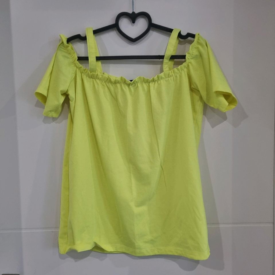 Tshirt/top,  neon gelb,  Größe 38 in Lübow