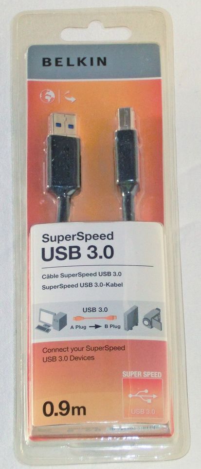 USB 3.0 Superspeed Kabel von Belkin. 0,9 m in Hamburg