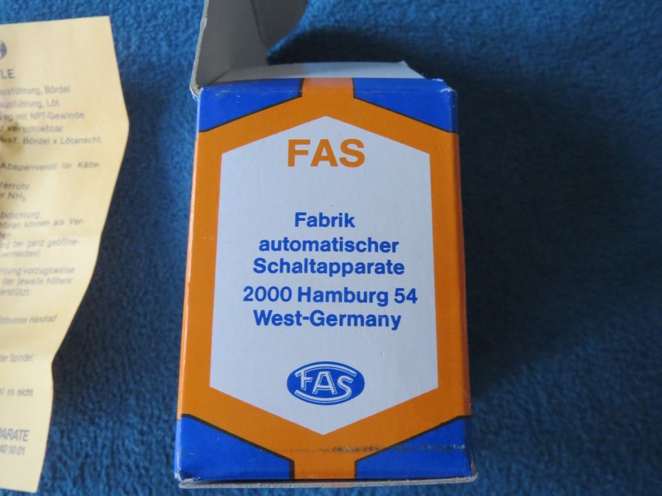 FAS Handabsperrventil HVD 6 Bördelanschluss Durchmesser 6 mm in Liederbach