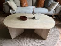 Travertin-Marmor Couch-Table Beistelltisch-Tisch Oval Stein Sofa Berlin - Mitte Vorschau