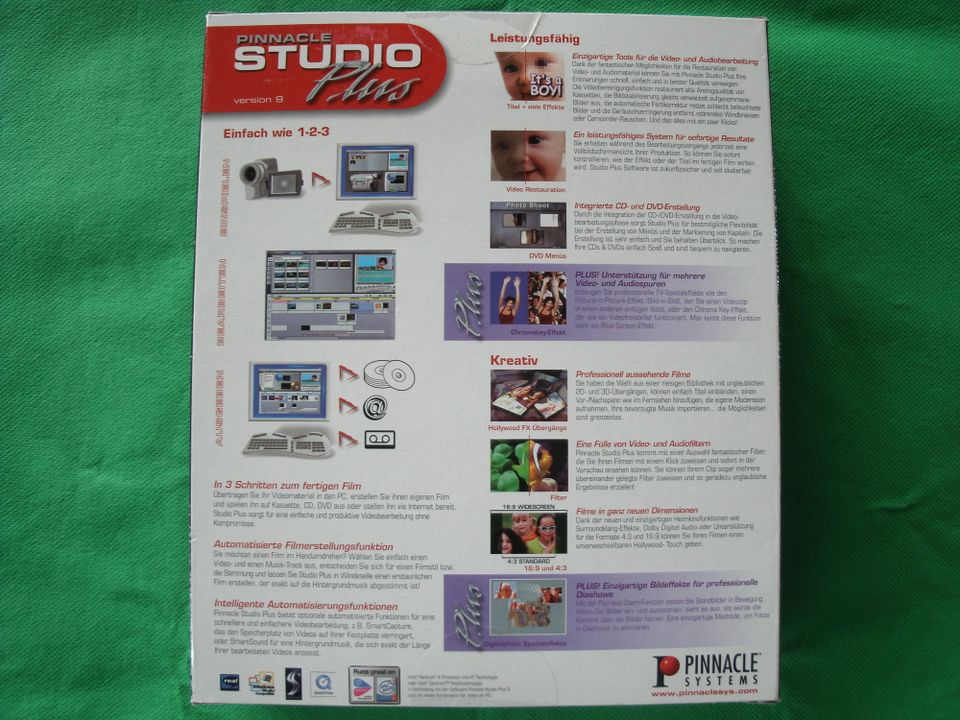 PINNACLE STUDIO, Version 9, Video-Bearbeitung, DVD's, 10 € !!! in Zirndorf