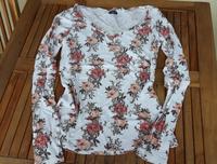 3/4-Arm Shirt mit Blümchen und Spitze Gr. 36 Bayern - Lichtenfels Vorschau