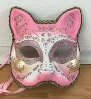 Gesichtsmaske Katze rosa/weiß/gold zur Verkleidung - UNGENUTZT! München - Untergiesing-Harlaching Vorschau