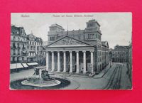 Alte Postkarte AK 1913 Aachen Theater mit Kaiser Wilhelm Denkmal Baden-Württemberg - Gailingen am Hochrhein Vorschau