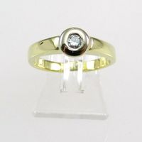 Original Quinn Ring Brillant 0,12 Ct 585 / 14 Kt Gelbgold 381 YYX Nordrhein-Westfalen - Mülheim (Ruhr) Vorschau