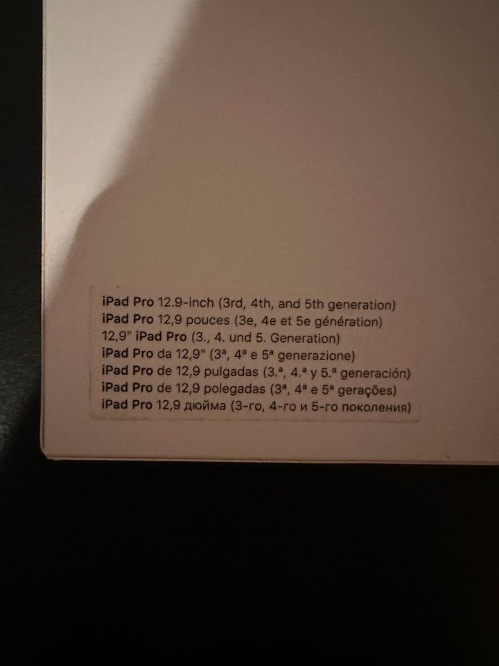 Apple Smart Folie - Schwarz - IPad Pro (12.9) in Merzig