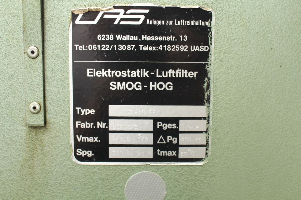 LAS Elektrostatischer Luftfilter SMOG HOG in Hövelhof