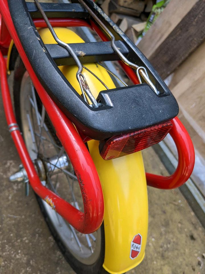 Puky Fahrrad rot gelb 18 Zoll Kinder in Stolberg (Rhld)