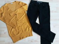 Jeans schwarz Größe38 + Cardigan Größe 38 Gina + Loop Street One Sachsen-Anhalt - Zeitz Vorschau